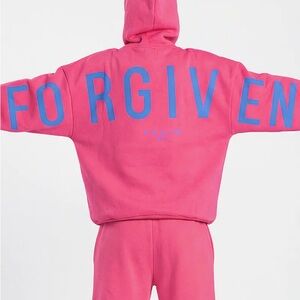 NWT GLO FORGIVEN LIMITED EDITION COLORED PINK/BLUE OVERSIZED HOODIE!
